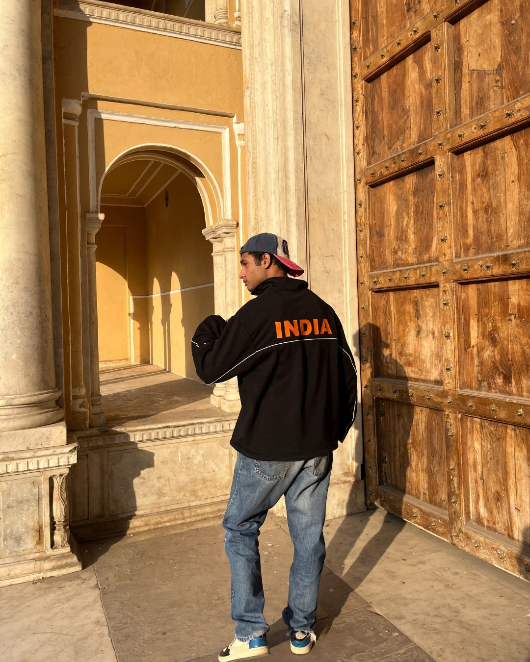 INDIAN CRICKET TEAM WAFFLE SWEATSHIRT