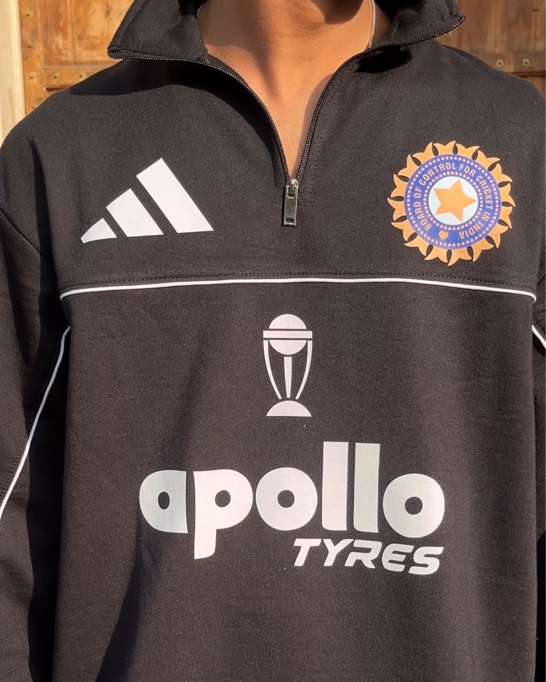 INDIAN CRICKET TEAM WAFFLE SWEATSHIRT
