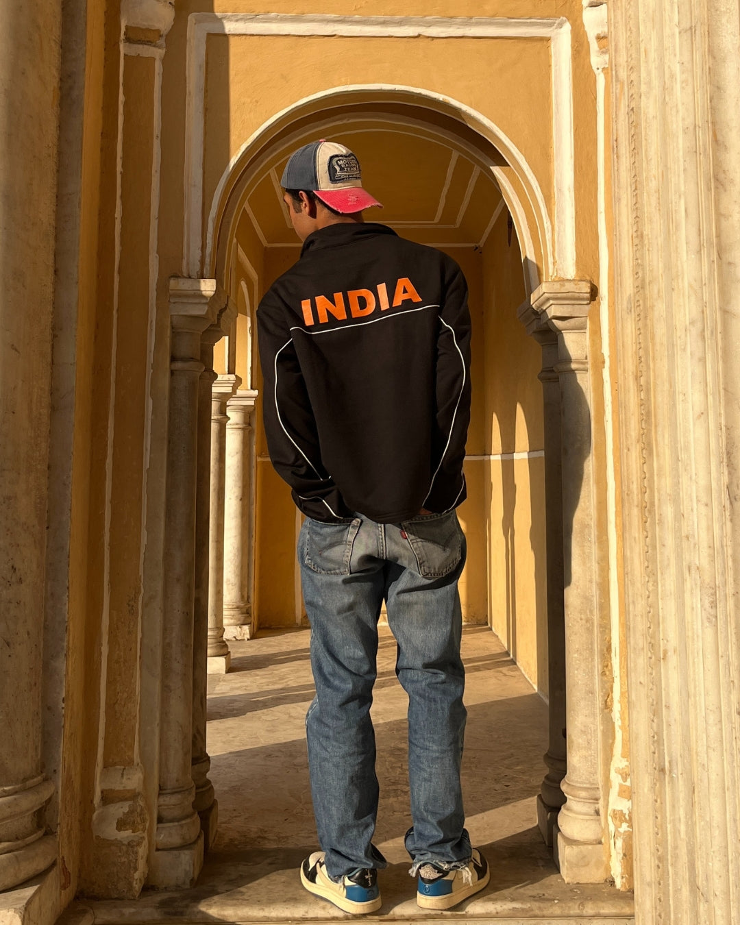 INDIAN CRICKET TEAM WAFFLE SWEATSHIRT