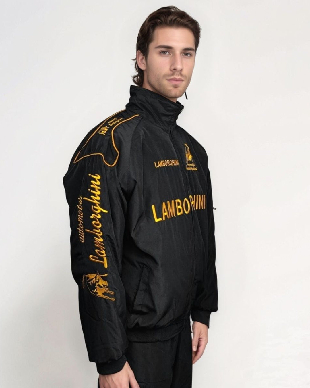 F1 LAMBORGHINI EMBROIDERY RACING JACKET