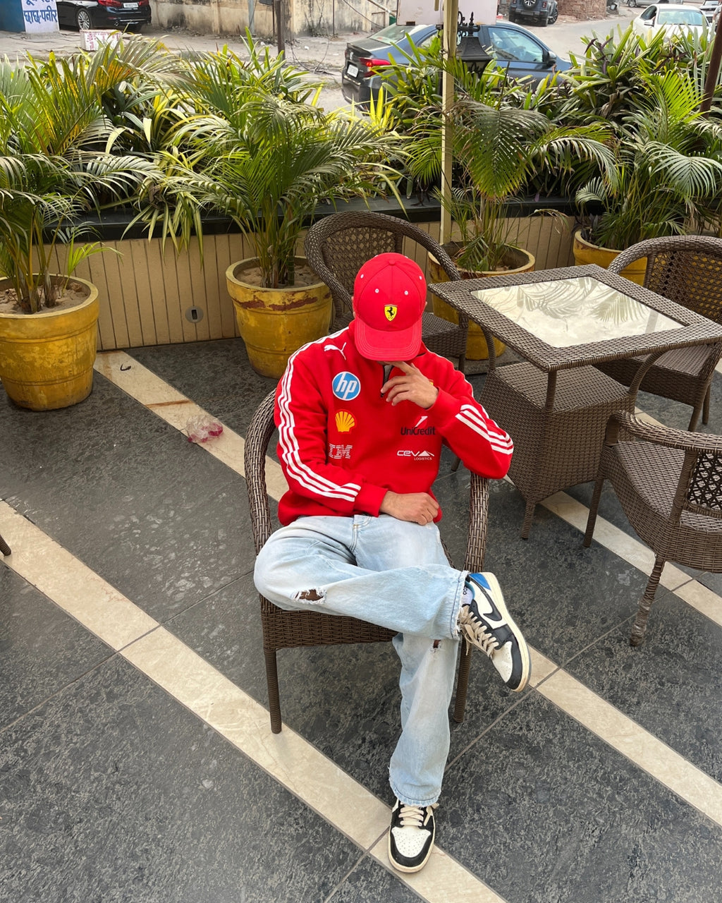 F1 SCUDERIA UNISEX RED SWEATSHIRT