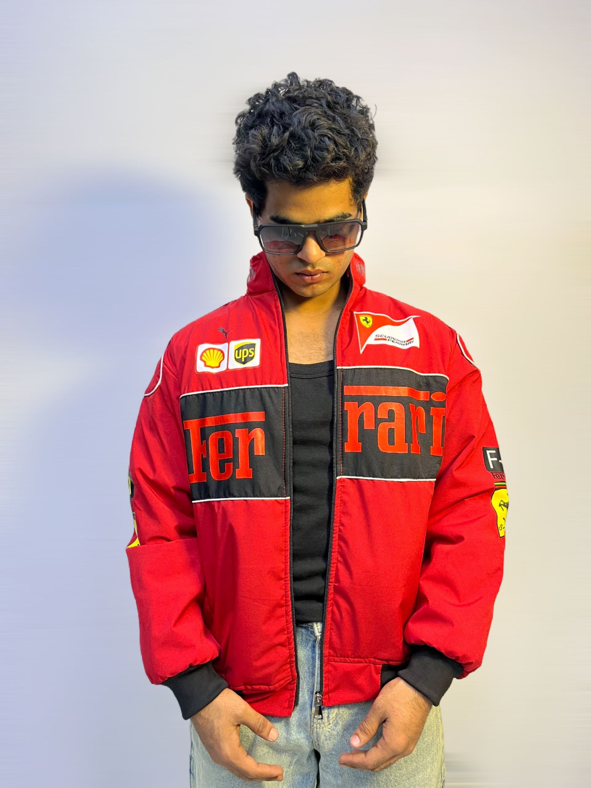 F1 RED FERRARI UNISEX RACING JACKET