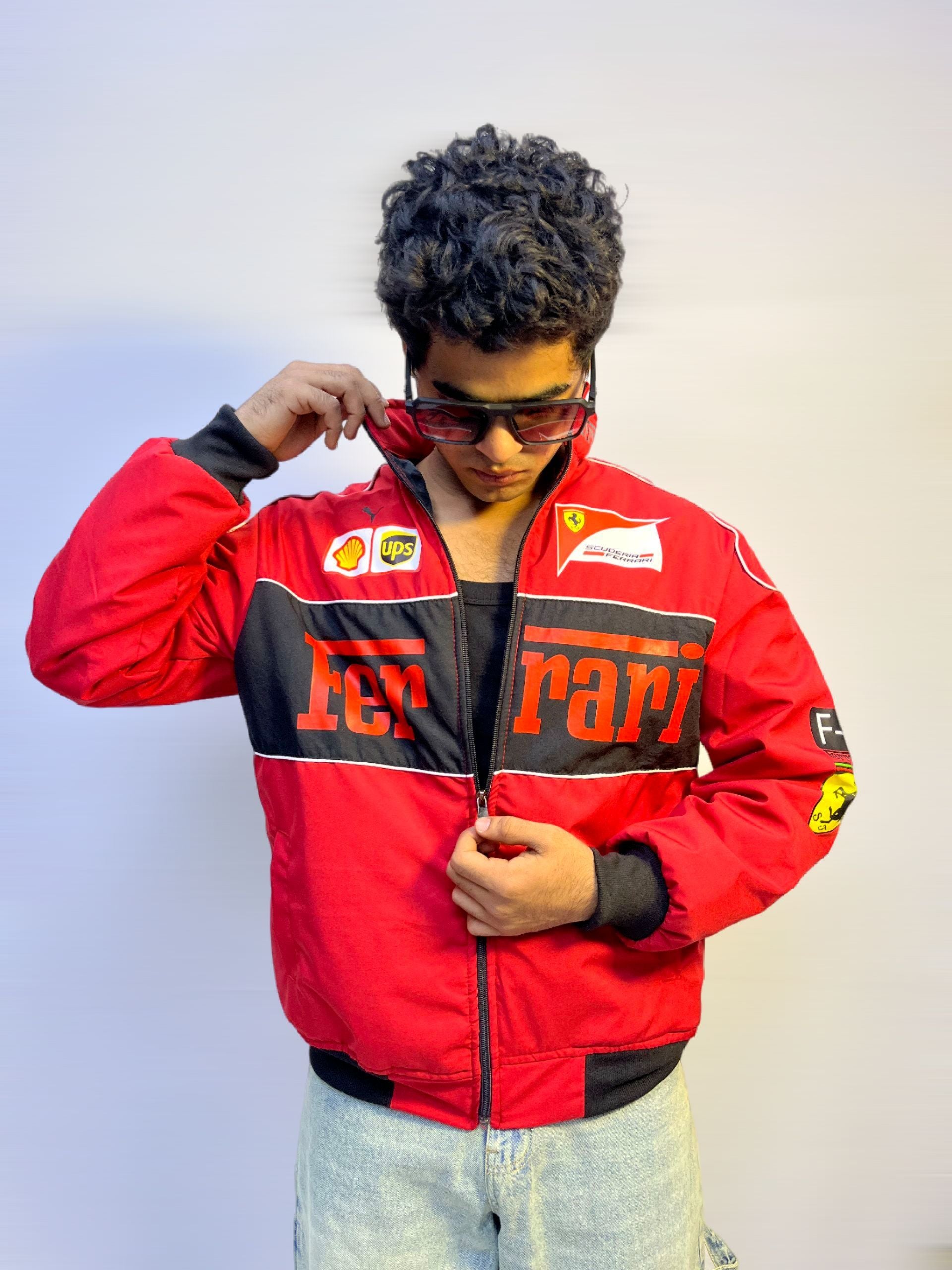 F1 RED FERRARI UNISEX RACING JACKET