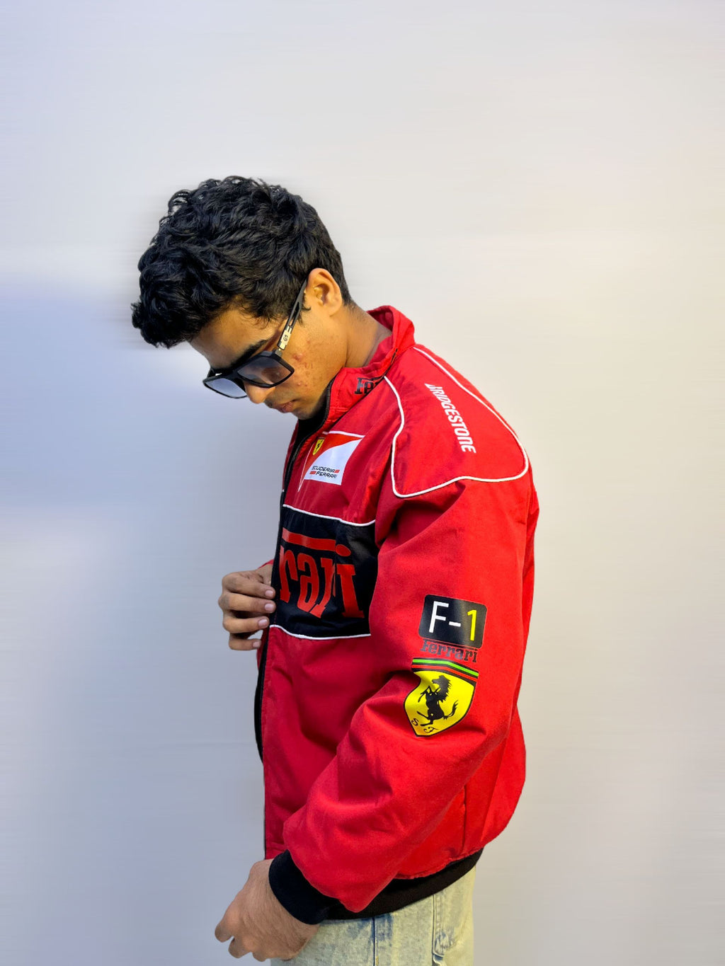 F1 RED FERRARI UNISEX RACING JACKET