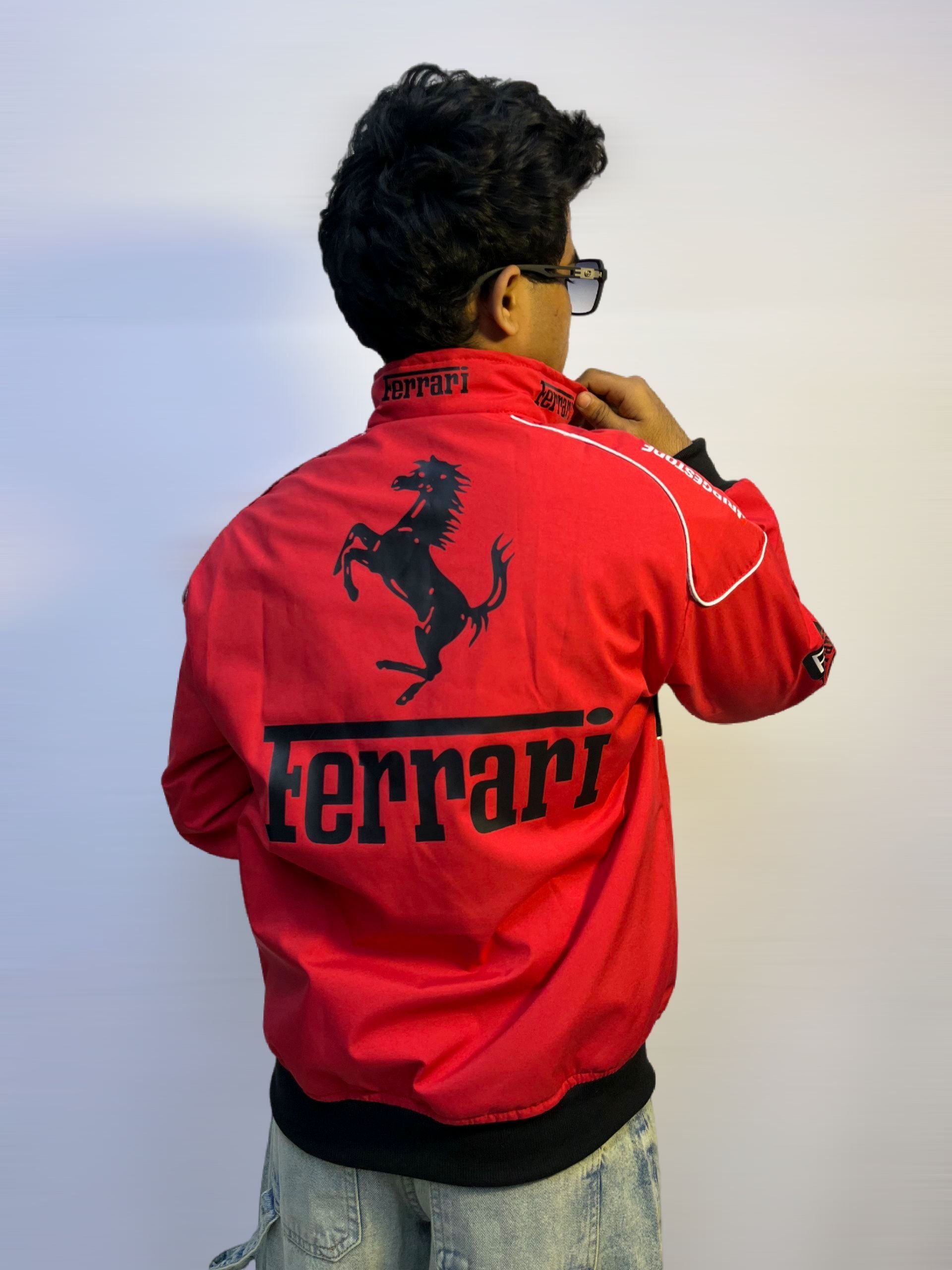 F1 RED FERRARI UNISEX RACING JACKET