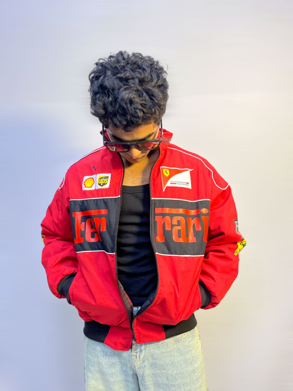F1 RED FERRARI UNISEX RACING JACKET