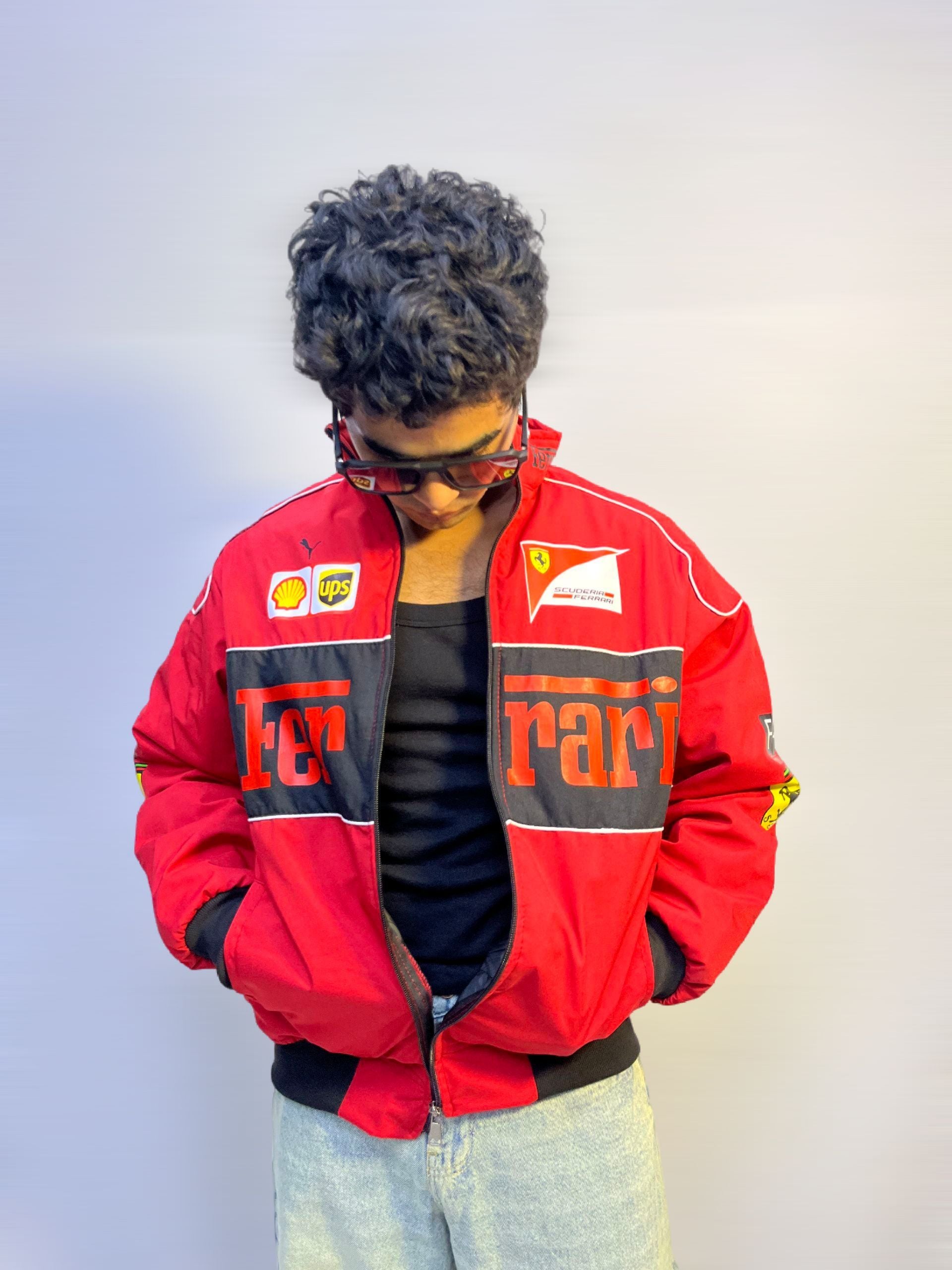 F1 RED FERRARI UNISEX RACING JACKET