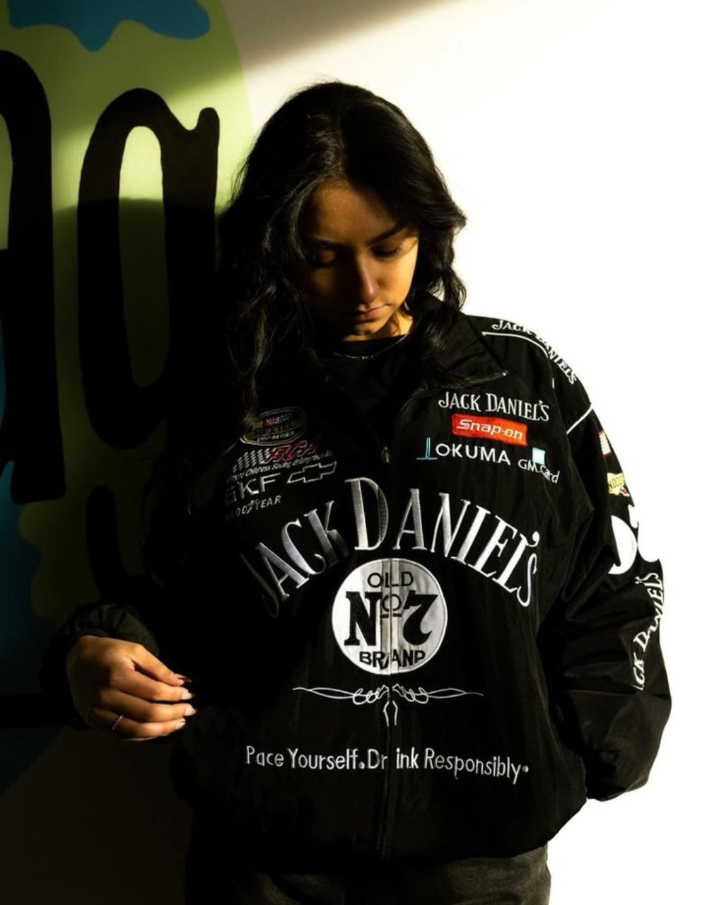 F1 JACK DANIEL EMBROIDERY RACING JACKET
