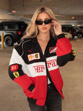 F1 TRIO FERRARI  EMBROIDERY RACING JACKET