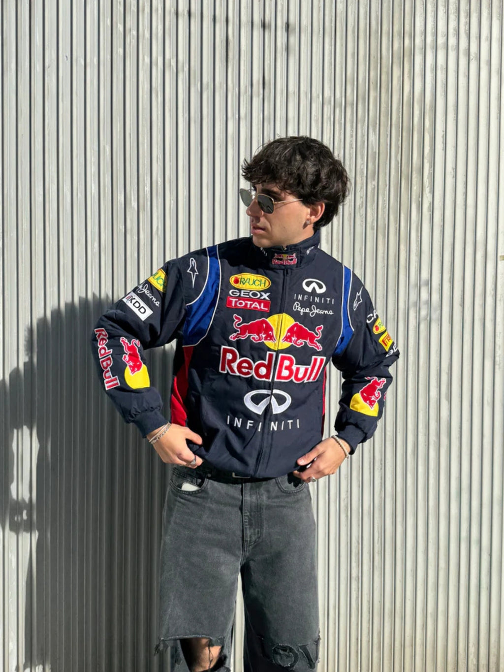 F1 REDBULL EMBROIDERY RACING JACKET
