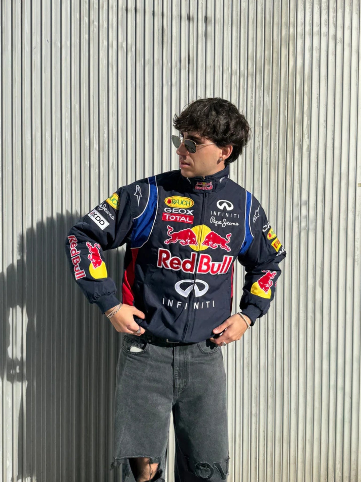F1 REDBULL EMBROIDERY RACING JACKET