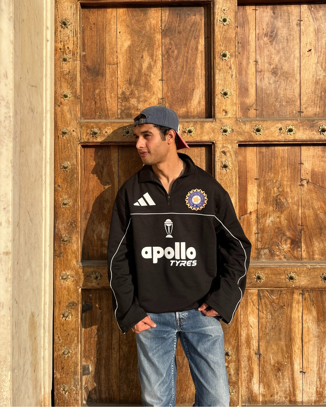 INDIAN CRICKET TEAM WAFFLE SWEATSHIRT