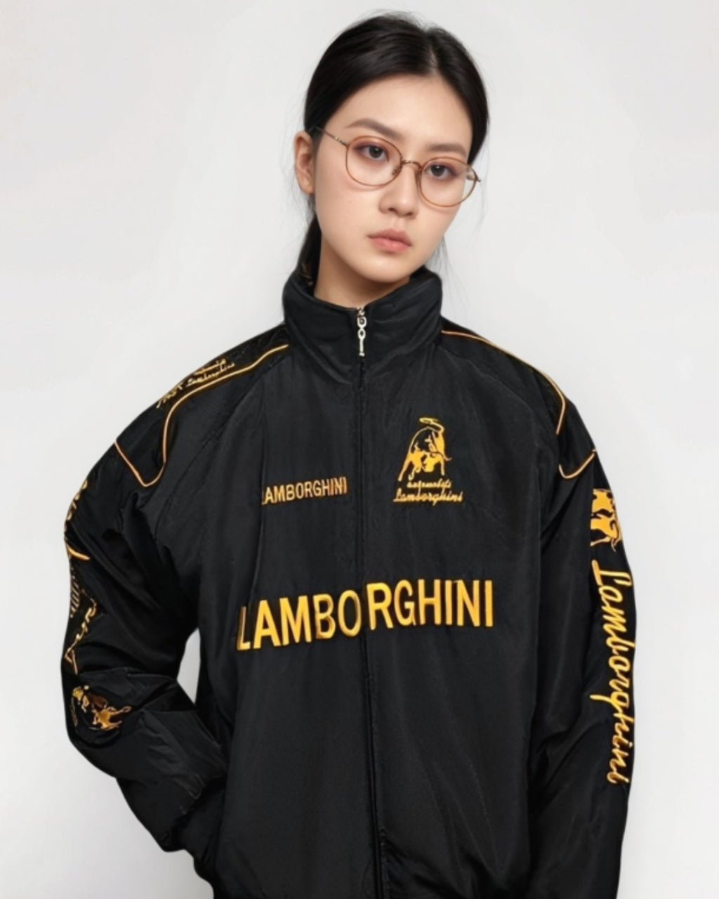 F1 LAMBORGHINI EMBROIDERY RACING JACKET