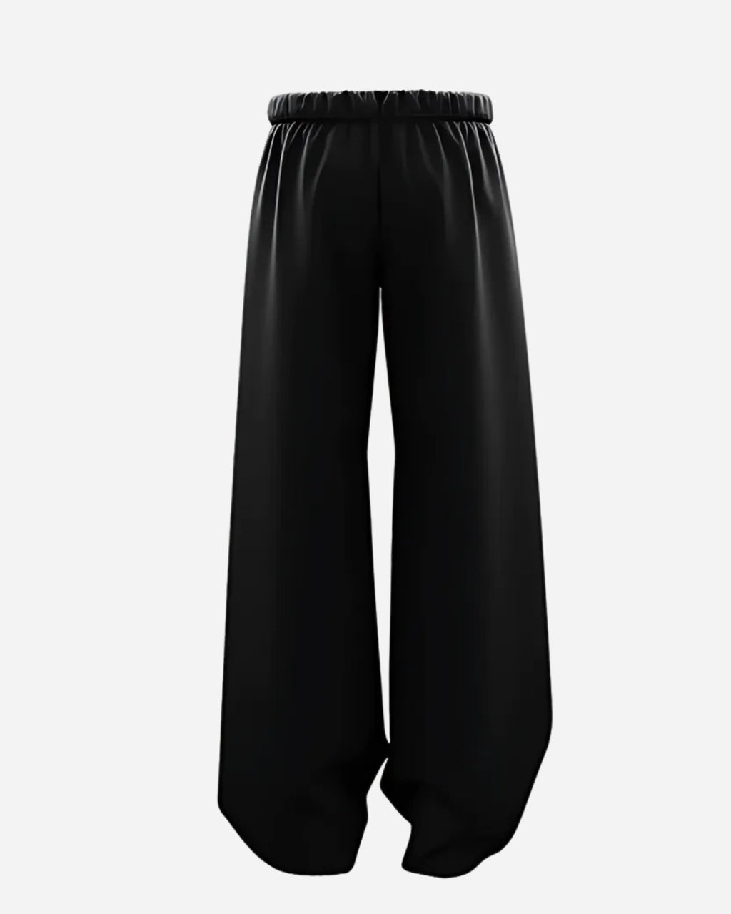 SAIYAN BLACK UNISEX STRAIGHT FIT BAGGY PANTS