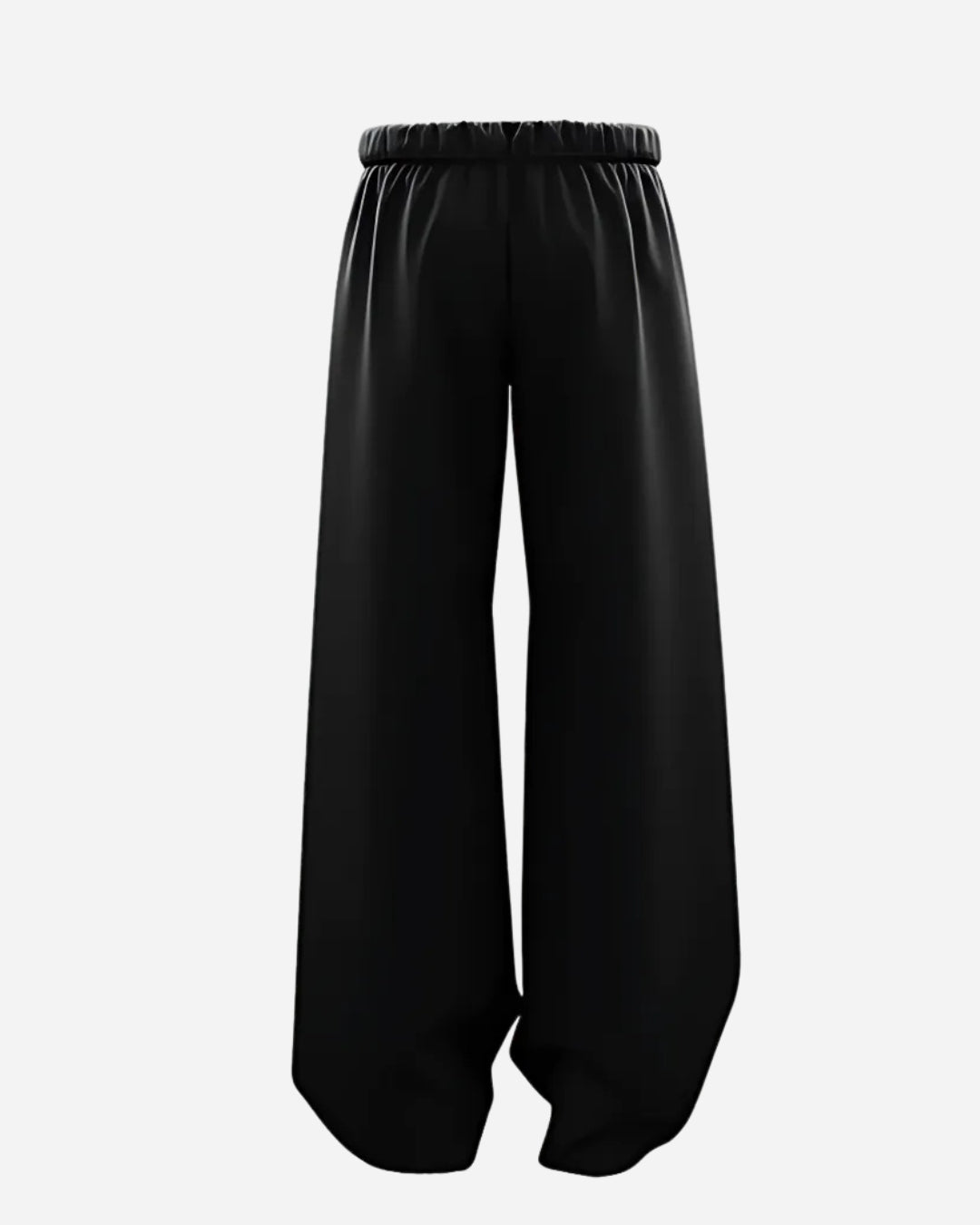 SAIYAN BLACK UNISEX STRAIGHT FIT BAGGY PANTS