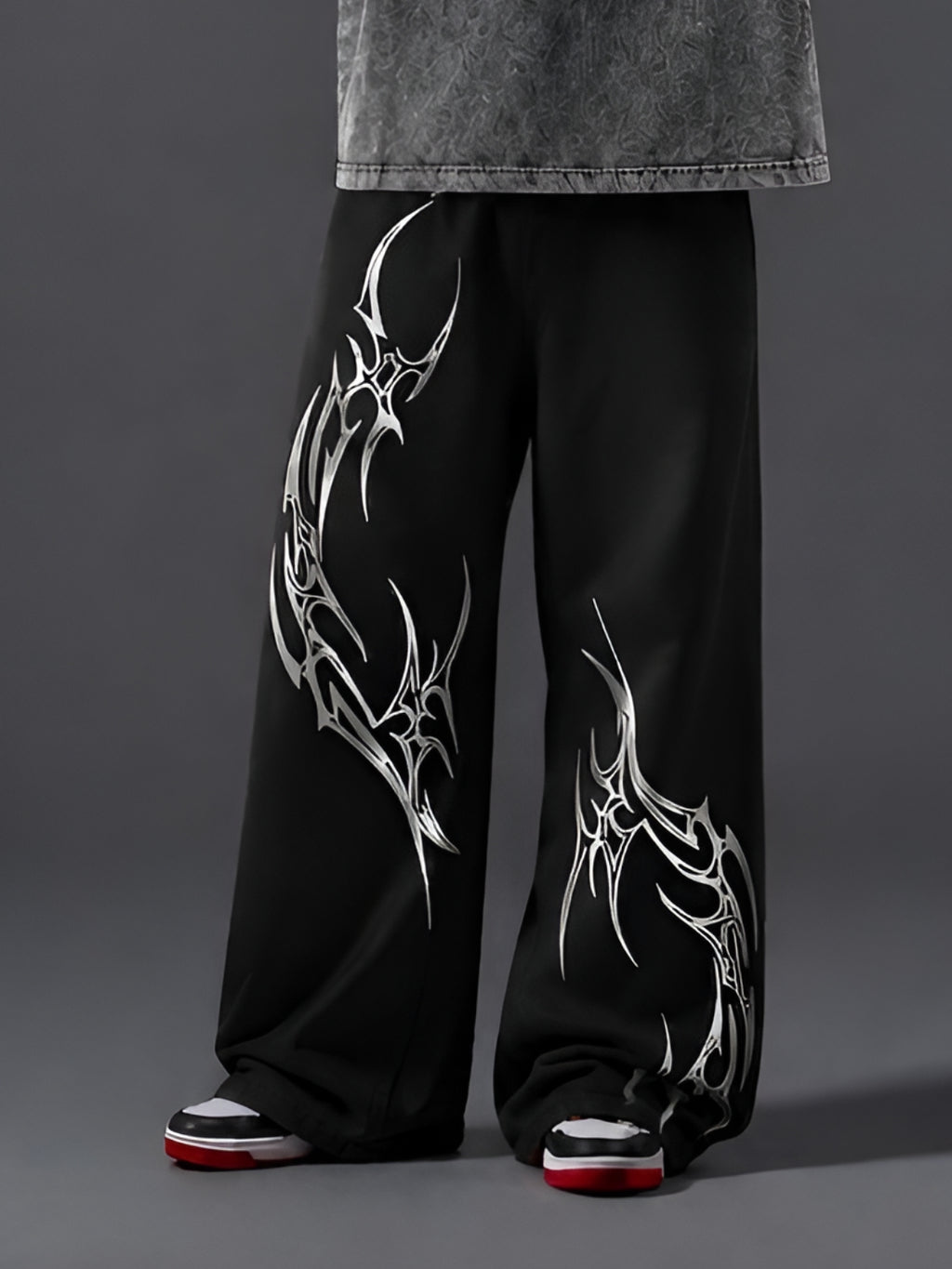 RAUDRA UNISEX STRAIGHT FIT BAGGY PANTS