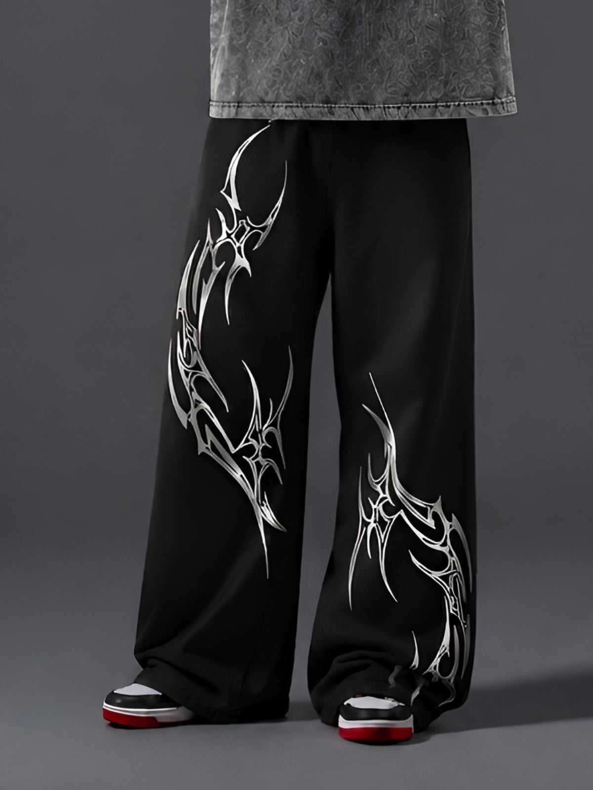 RAUDRA UNISEX STRAIGHT FIT BAGGY PANTS