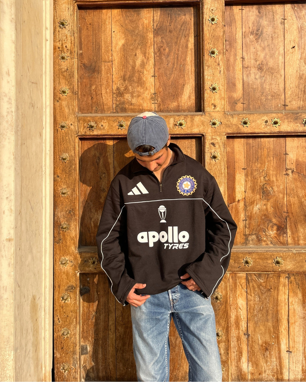 INDIAN CRICKET TEAM WAFFLE SWEATSHIRT