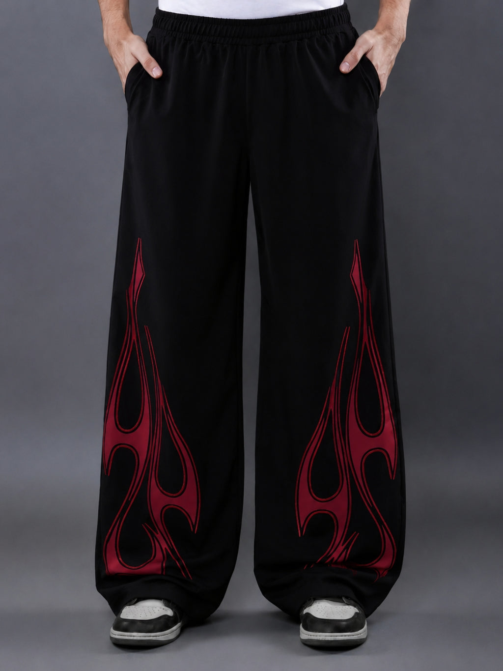 HEAT UNISEX STRAIGHT FIT BAGGY PANTS
