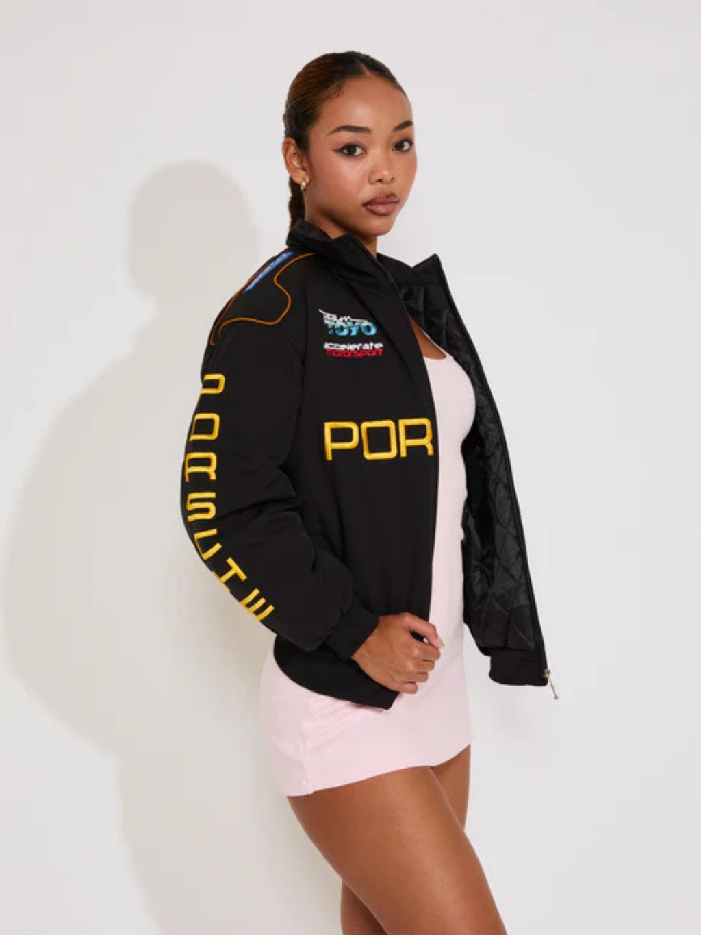 F1 PORSCHE EMBROIDERY RACING JACKET