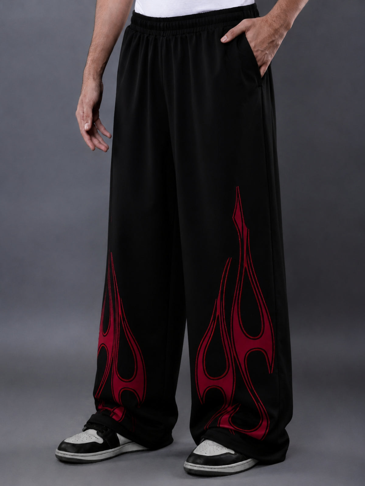 HEAT UNISEX STRAIGHT FIT BAGGY PANTS