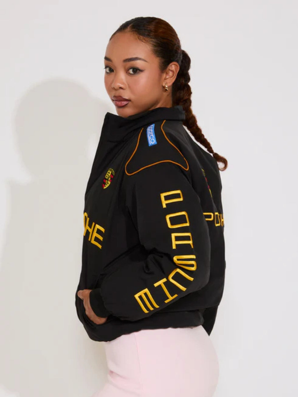 F1 PORSCHE EMBROIDERY RACING JACKET