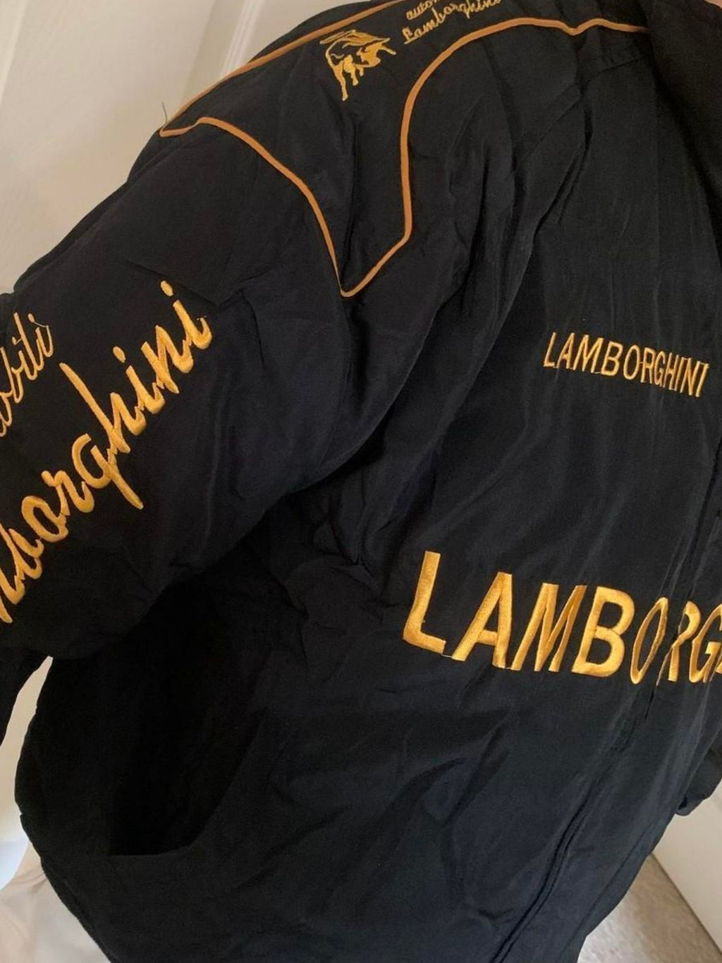 F1 LAMBORGHINI EMBROIDERY RACING JACKET