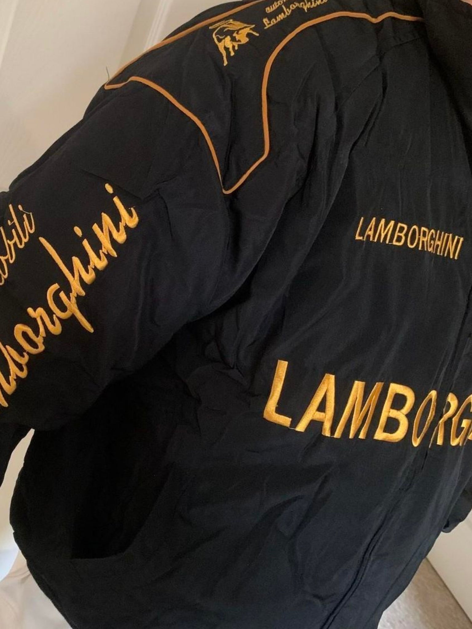 F1 LAMBORGHINI EMBROIDERY RACING JACKET