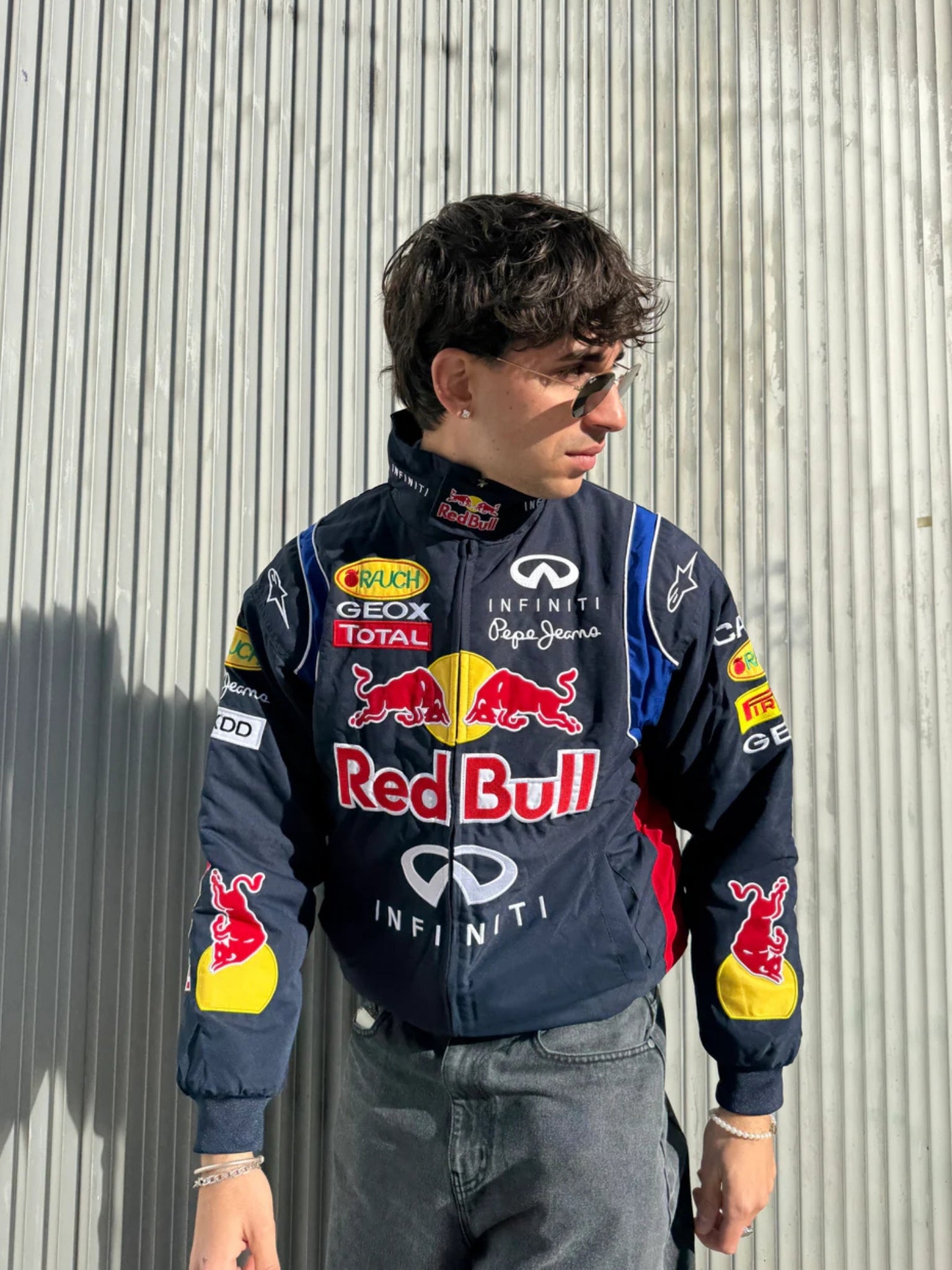 F1 REDBULL EMBROIDERY RACING JACKET