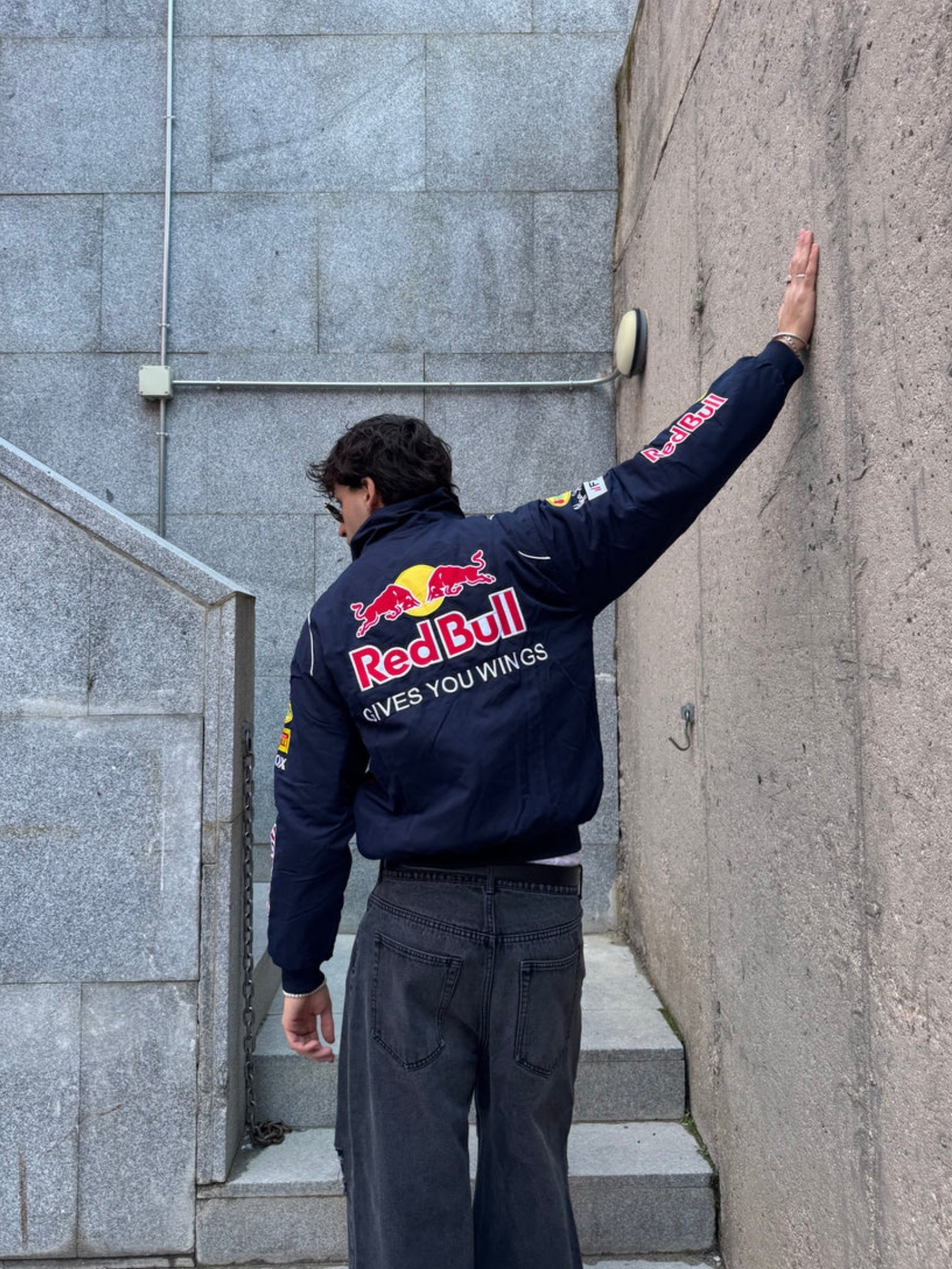 F1 REDBULL EMBROIDERY RACING JACKET