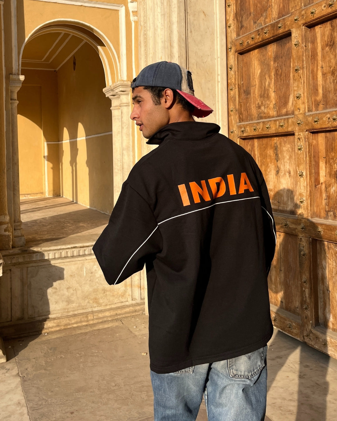 INDIAN CRICKET TEAM WAFFLE SWEATSHIRT